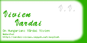 vivien vardai business card