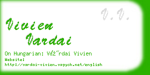 vivien vardai business card